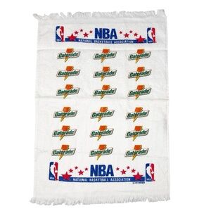 Vintage 90s NBA Gatorade Logo Promo Cannon Towel Made In The USA NBA All-Star
